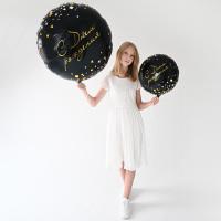 Чёрные шары с надписью