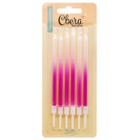 Свечи для торта розовый градиент