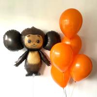 Фигура чебурашка + 5 оранжевых шаров