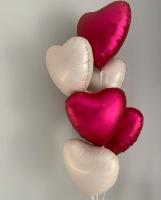 Фонтан из сердец для девушки