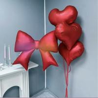 Фонтан из сердец и бант