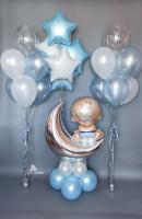 Фотозона из шаров на выписку