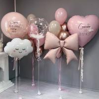 Оформление воздушными шарами на выписку